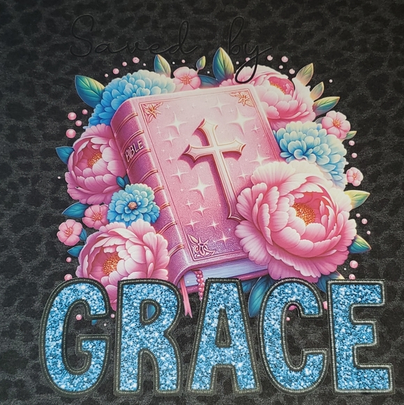 Saved By GRACE Handmade tshirt - Picture 2 of 4